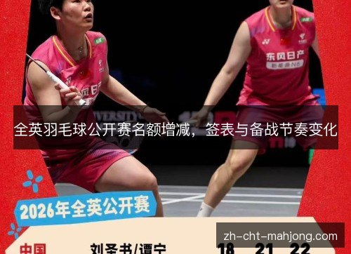 全英羽毛球公开赛名额增减，签表与备战节奏变化